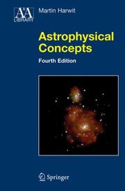 Cover of: Astrophysical Concepts by Martin Harwit