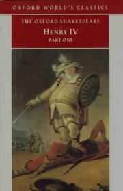 Cover of: Henry IV, Part I (Oxford World's Classics) by William Shakespeare