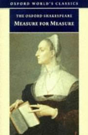 Cover of: Measure for Measure (Oxford World's Classics) by William Shakespeare