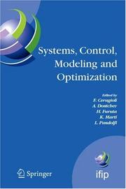 Cover of: Systems, Control, Modeling and Optimization: Proceedings of the 22nd IFIP TC7 Conference held from July 18-22, 2005, in Turin, Italy (IFIP International Federation for Information Processing)