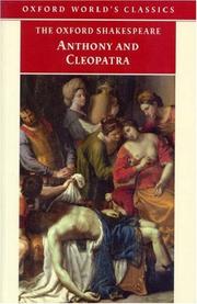Cover of: The Tragedy of Anthony and Cleopatra (Oxford World's Classics) by William Shakespeare