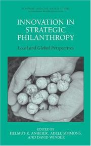 Cover of: Innovation in Strategic Philanthropy by 