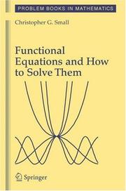 Cover of: Functional Equations and How to Solve Them (Problem Books in Mathematics)