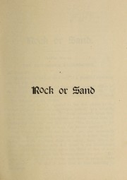 Cover of: Rock or sand