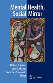Cover of: Mental Health, Social Mirror by 