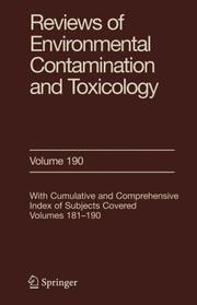 Cover of: Reviews of Environmental Contamination and Toxicology / Volume 190 (Reviews of Environmental Contamination and Toxicology) by Dr. George W. Ware
