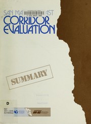 Cover of: San Mateo Coast corridor evaluation by Association of Bay Area Governments.