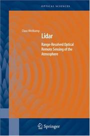 Cover of: Lidar: Range-Resolved Optical Remote Sensing of the Atmosphere (Springer Series in Optical Sciences)