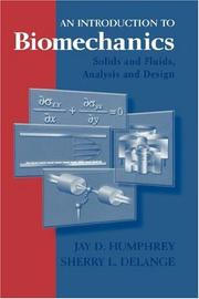 Cover of: An Introduction to Biomechanics by Jay D. Humphrey, Sherry DeLange