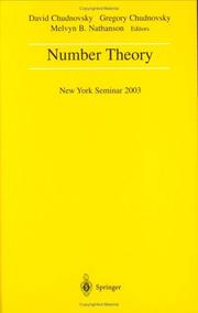 Cover of: Number Theory | 