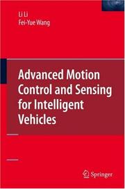 Cover of: Advanced Motion Control and Sensing for Intelligent Vehicles