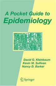 Cover of: A Pocket Guide to Epidemiology by David G. Kleinbaum, Kevin Sullivan, Nancy Nichols Barker