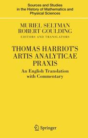Cover of: Thomas Harriot