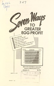 Cover of: Seven ways to greater egg profit