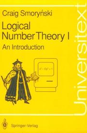 Cover of: Log ical number theory: an introduction