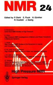Cover of: High pressure NMR