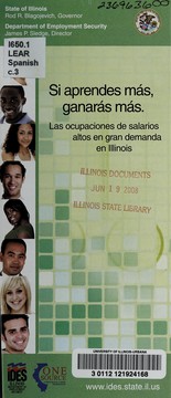Cover of: Si aprendes más, ganarás más: las ocupaciones de salarios altos en gran demanda en Illinois