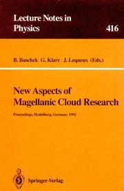 Cover of: New Aspects of Magellanic Cloud Research by B. Baschek, G. Klare