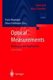 Cover of: Optical Measurements: Techniques and Applications