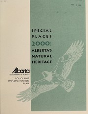Cover of: Special places 2000 by Policy and Implementation Plan.