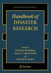 Cover of: Handbook of Disaster Research (Handbooks of Sociology and Social Research) by 