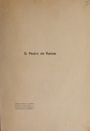 Cover of: S. Pedro de Rates: com uma introducção ácerca da architectura romanica em Portugal