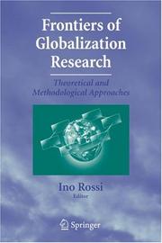 Cover of: Frontiers of Globalization Research: | Ino Rossi