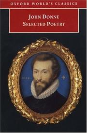 Cover of: Selected Poetry (Oxford World's Classics) by John Donne