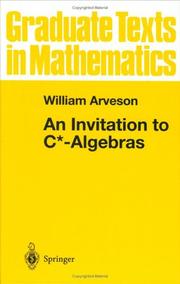 Cover of: An invitation to C*-algebras