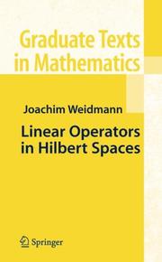 Cover of: Linear operators in Hilbert spaces