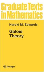 Cover of: Galois Theory (Graduate Texts in Mathematics)
