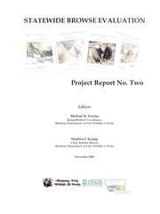 Cover of: Statewide browse evaluation: project report no. two