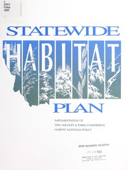 Statewide habitat plan by Montana. Department of Fish, Wildlife, and Parks