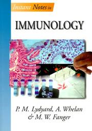 Cover of: Instant Notes in Immunology (Instant Notes Series) by Peter M. Lydyard, A. Whelan, Michael W. Fanger