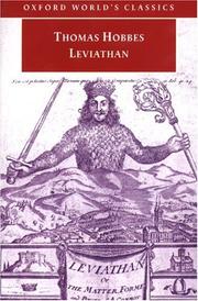 Cover of: Leviathan by Thomas Hobbes