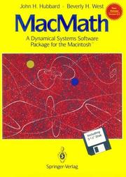 Cover of: Macmath 9.2: A Dynamical Systems Software Package for the Macintosh