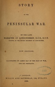 Cover of: Story of the peninsular war