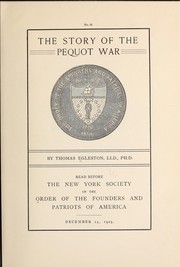 Cover of: The story of the Pequot war