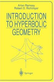Cover of: Introduction to Hyperbolic Geometry (Universitext) by Arlan Ramsay, Robert D. Richtmyer