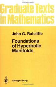 Cover of: Foundations of hyperbolic manifolds