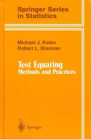 Cover of: Test equating by Michael J. Kolen