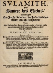 Cover of: Svlamith, Ofte Baniere des Vredes Opgeworpen ... Door Ireneum Philaletium by Ewoud Teelinck