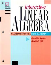 Cover of: Interactive linear algebra by Gerald J. Porter, Gerald J. Porter