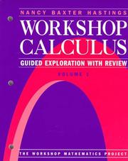 Cover of: Workshop Calculus by Nancy Baxter Hastings
