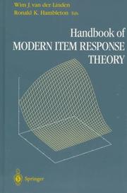 Cover of: Handbook of modern item response theory