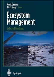 Cover of: Ecosystem Management: Selected Readings