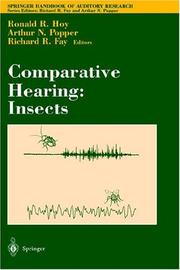 Cover of: Comparative hearing. by Ronald R. Hoy, Arthur N. Popper, Richard R. Fay, editors.