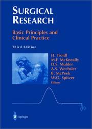 Cover of: Surgical Research by Hans Troidl, W. O. Spitzer