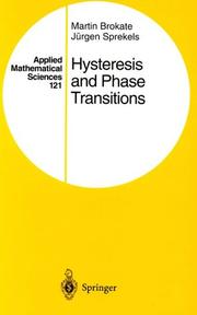 Cover of: Hysteresis and phase transitions