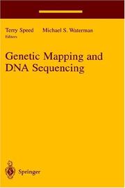 Cover of: Genetic mapping and DNA sequencing by Terry Speed, Michael S. Waterman, editors.